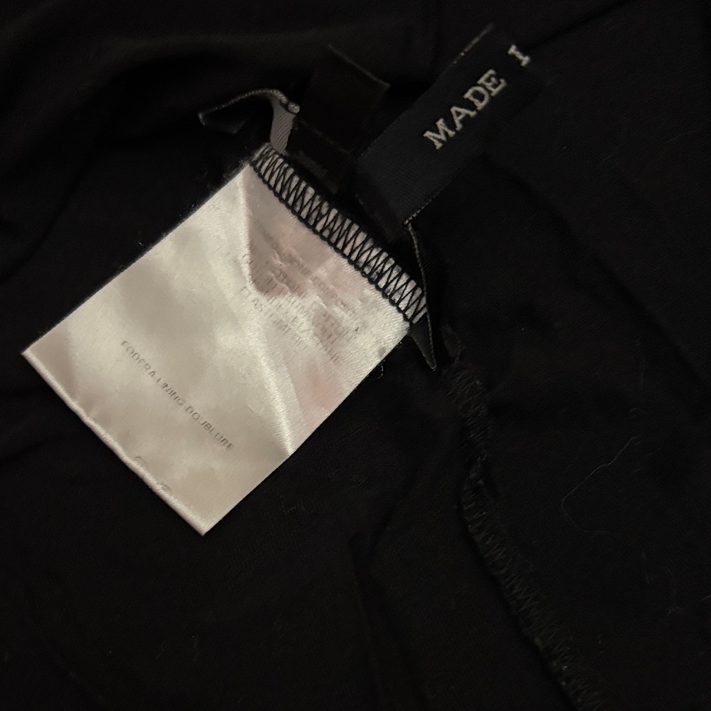 NWOT- Gucci Black Long Sleeve Sheer Women's Top with key hole side opening - Picture 5 of 7